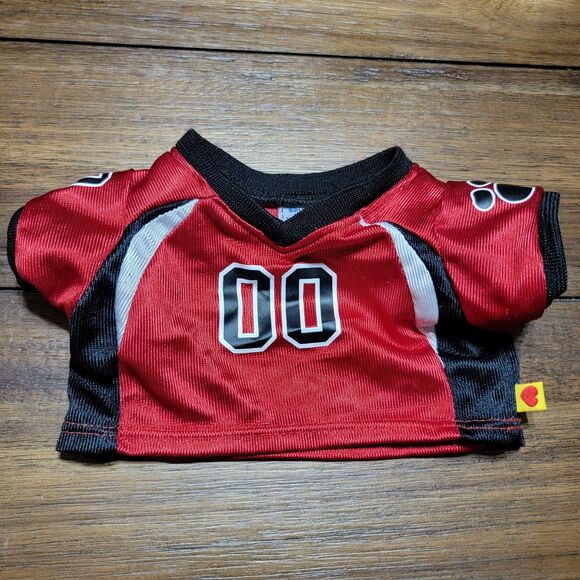 BAB Build A Bear "Boy" Clothes: Hou Tex Helmet, Football Jersey & Harley D Scarf - Picture 3 of 12